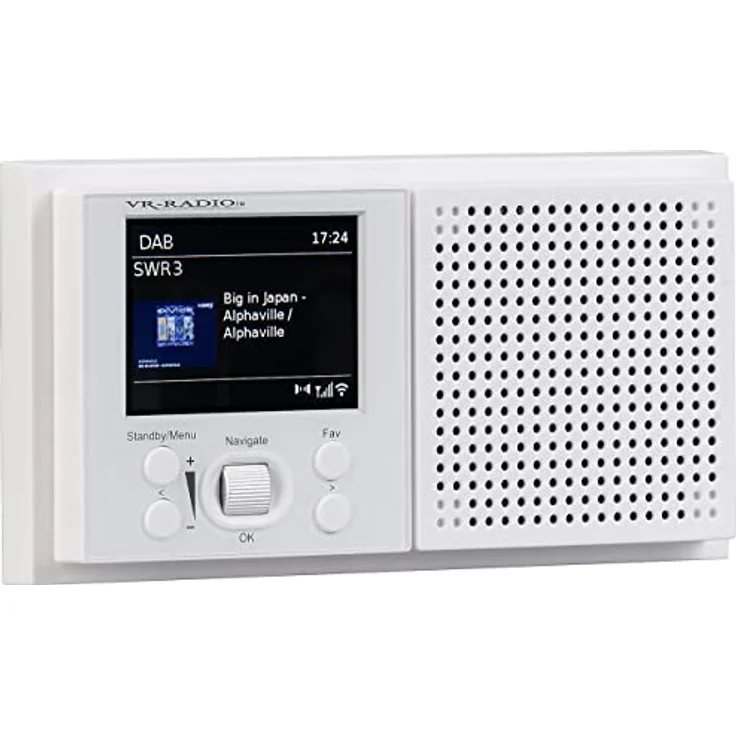 VR-Radio Unterputzradio: Unterputz-WLAN-Internetradio mit Bluetooth & Farbdisplay, DSP, App, 8W (Unterputz Radio WLAN und Bluetooth, Unterputzradio WLAN, Steckdose Schalter) – Bild 2