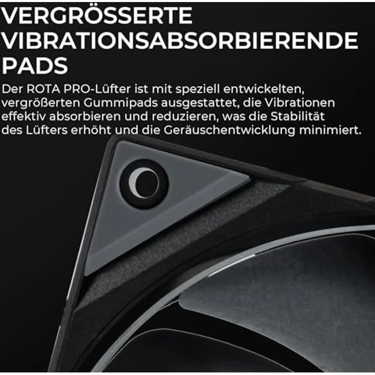TRYX ROTA Pro 140 PWM-Lüfter - 140mm, schwarz - Leistungsstarker Gehäuselüfter mit Fluid-dynamischem Gleitlager – Bild 5
