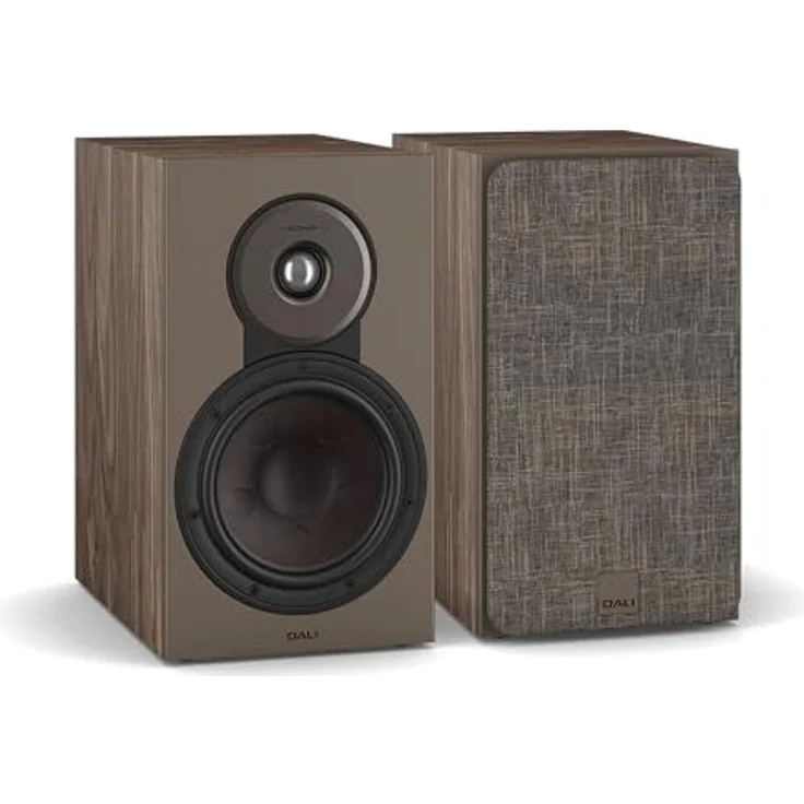 DALI SONIK 3, Kompakter 2-Wege Regallautsprecher (Paar) mit 7″ Clarity Cone™ Holzfasermembran, 29 mm Gewebekalotte & SMC™ Technologie – Nussbaum – Bild 1
