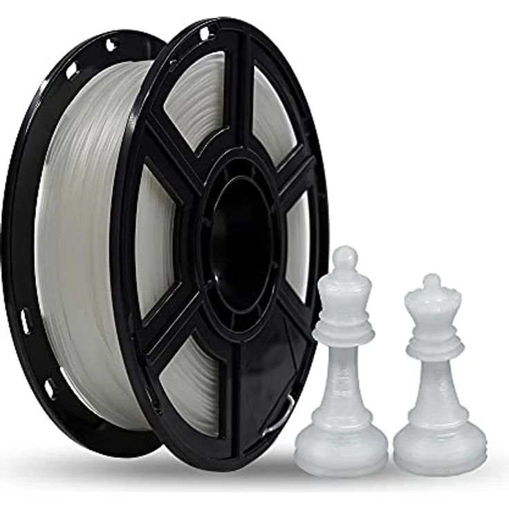Flashforge® PLA 3D-Druck-Filament, 1,75 mm, 0,5 kg/Rolle, transparent, für Finder und Adventurer 3, blasenfrei und mit verbesserter Formel