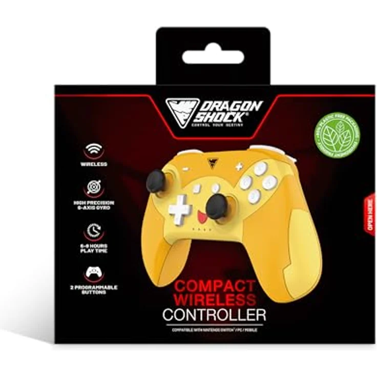 DragonShock Controller Poptop Wireless Pikachio Switch, Kabelloses Gaming-Controller mit programmierbaren Tasten und ergonomischer Gestaltung, Mehrfarbig – Bild 7
