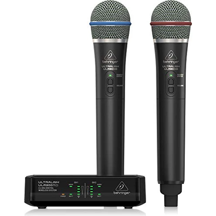 Behringer ULM302MIC, Wireless Dual-Channel Mikrofon-Set mit 2 Handmikrofonen, schwarz – Bild 1