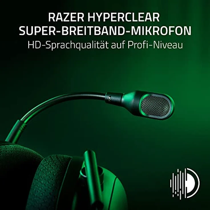 Razer BlackShark V2 Pro (2023) - Kabelloses Premium-Esports-Headset (HyperClear Super-Breitband-Mikrofon, TriForce Titanium 50mm Treiber, HyperSpeed Wireless-Technologie, bis zu 70 Std. Akku) Weiß – Bild 2
