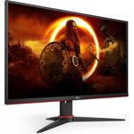 AOC Gaming Q27G2E - 27 Zoll QHD Monitor, 155 Hz, 1 ms MPRT, FreeSync Premium (2560x1440, HDMI, DisplayPort) schwarz/rot