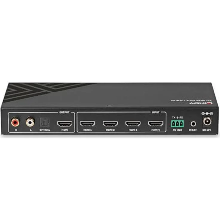 LINDY 38228 Unterbrechungsfreier 4K60 4x1 Multiview-Switch, RS232 Steuerung, 3 Jahre Herstellergarantie – Bild 4