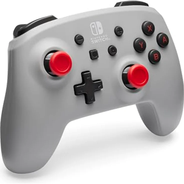 PowerA Kabelloser Controller für Nintendo Switch - Retro-Grau, Gamepad, 40 Stunden Batterielaufzeit, offiziell lizenziert – Bild 3