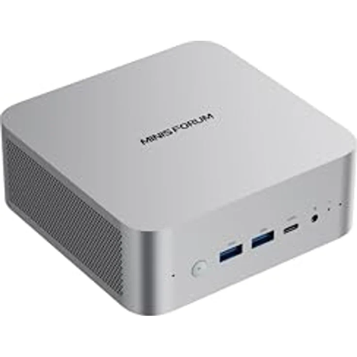 MINIS FORUM AI X1 Mini PC, AMD Ryzen 7 255 8-Core 16-Thread-Prozessor, 32 GB DDR5 RAM, 1 TB SSD, HDMI/DP/USB, WiFi 7, Bluetooth 5.4, Schwarz – Bild 1