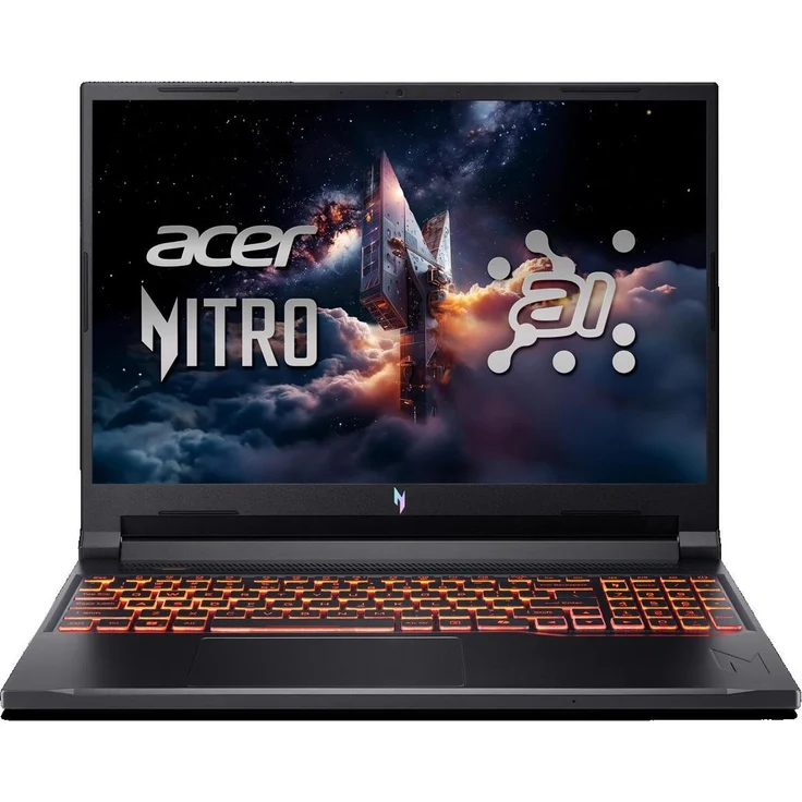 Acer Nitro V 16 AI (16", 512 GB, 16 GB, Eng. Int., AMD Ryzen 5 240), Notebook, Schwarz