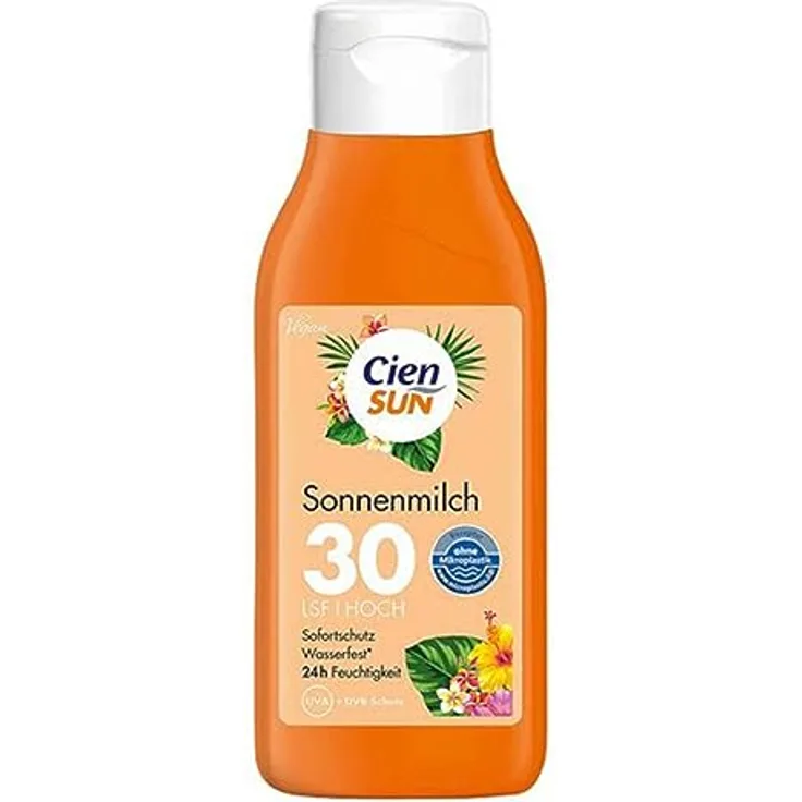 Cien Sun Sonnenmilch LSF 30 250ml Vegan ohne Mikroplastic Sonnen UVA UVB Schutz (1)