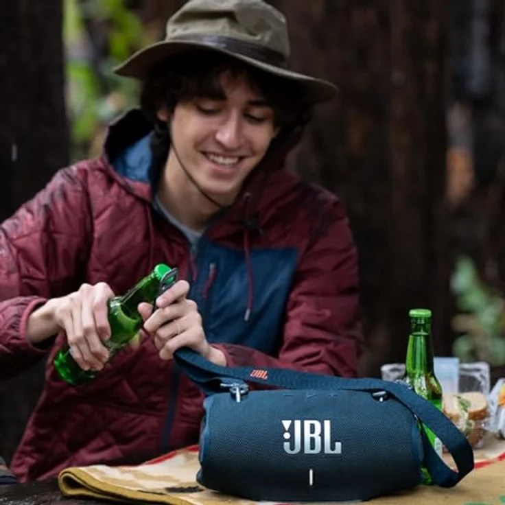 JBL Xtreme 4 Bluetooth Lautsprecher, Blau, Wasserfest mit 24 Stunden Akkulaufzeit und KI-Sound-Boost – Bild 9