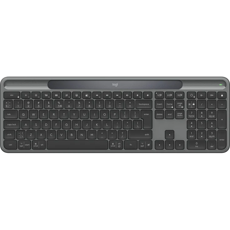Logitech 920-013764, Kabellose Tastatur mit englischem Layout, grau – Bild 1