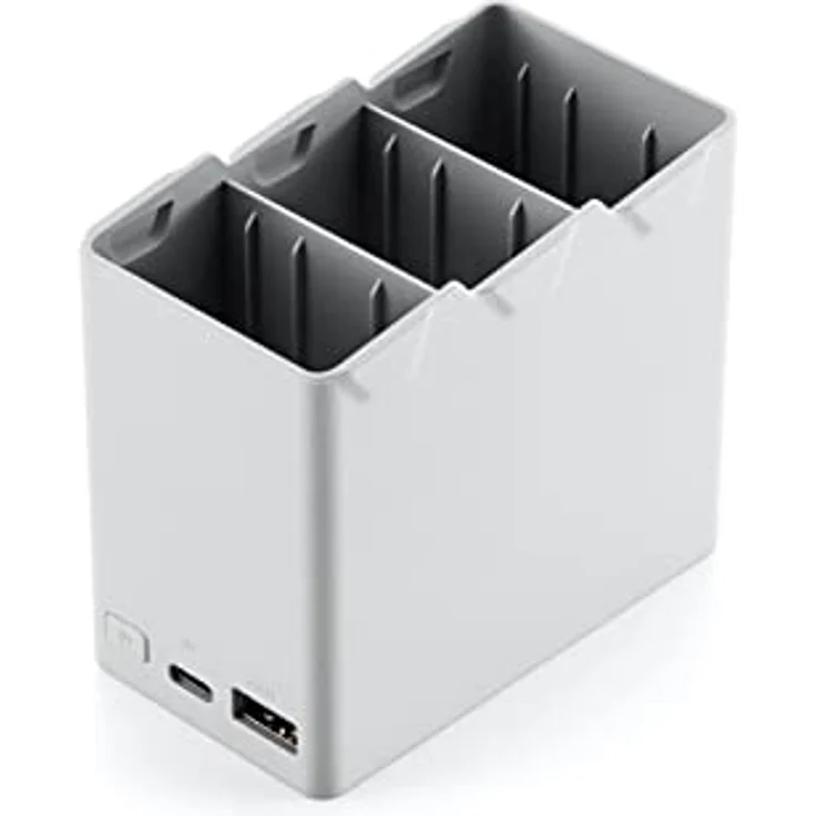 DJI Mini 3 Pro Zwei-Wege-Ladestation, Weiß, Ladestation für drei Akkus und Fernsteuerung mit Powerbank-Funktion – Bild 2