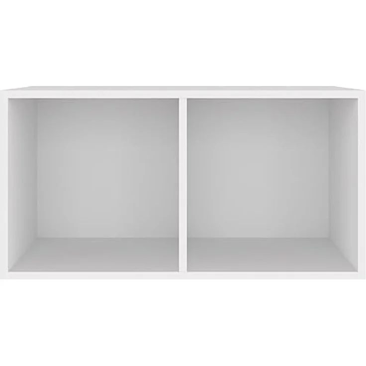 vidaXL Schallplatten-Aufbewahrungsbox Weiß 71×34×36 cm Spanplatte – Bild 5