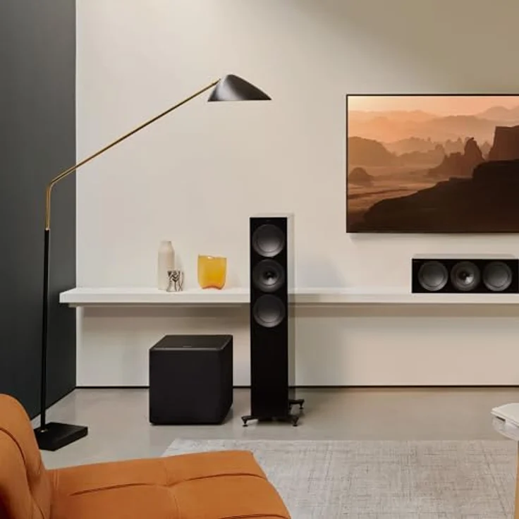KEF Kube 12 MIE Subwoofer, Schwarz | 300 W RMS Klasse D, 30-cm-Basstreiber, iBX Intelligent Bass Extension, Cinch-Anschluss, ideal für Musik, Heimkino und Gaming – Bild 5