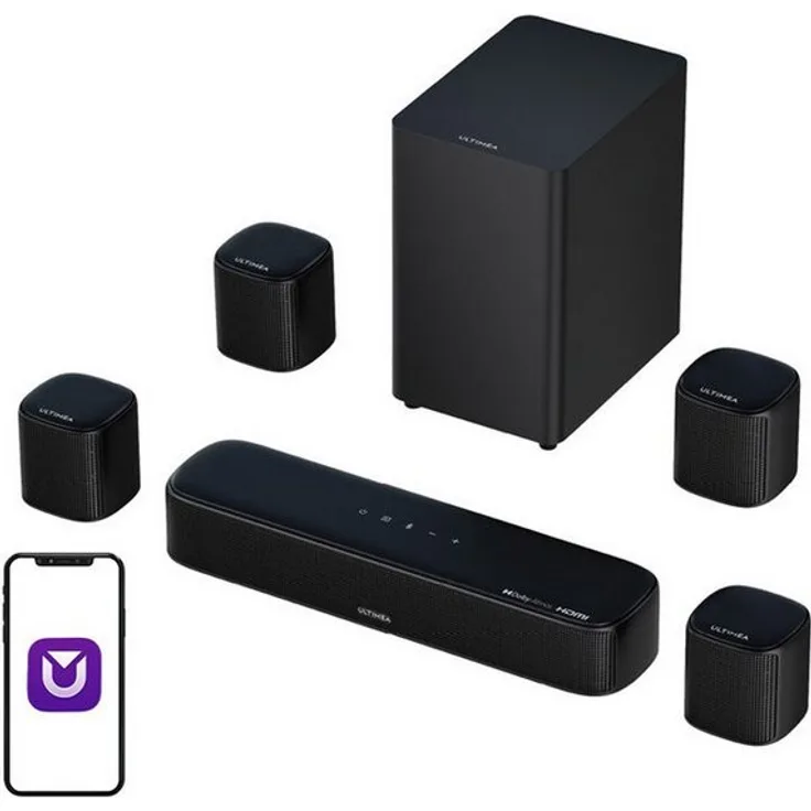 Ultimea Ultimea Aura A60, 7.1 Bluetooth Soundbar mit Surround Sound für TV und Gaming