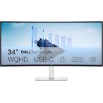 Dell 34 Plus Curved USB-C Monitor S3425DW 34 Zoll WQHD (3440x1440), 21:9, 120Hz, VA, 1ms, AMD FreeSync Premium, HDR10, 95% DCI-P3, 99% sRGB, Lautsprecher, 2 USB-C, 2 HDMI, 2 USB, 3 Jahre Garantie, Schwarz