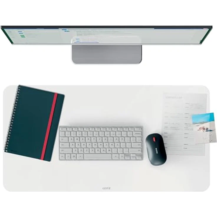 Leitz transparente Schreibtischunterlage, groß 70 x 36 cm, wasserdicht und kratzfest – Bild 1