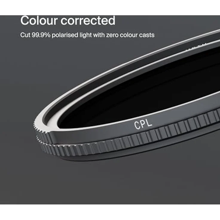 Urth 72mm Zirkularpolarisationsfilter (CPL) (Pro) - Ultradünner, 34-lagiger Nano-Polarisationsfilter mit präziser Rotationskontrolle und Luftfahrt-Aluminiumrahmen – Bild 4