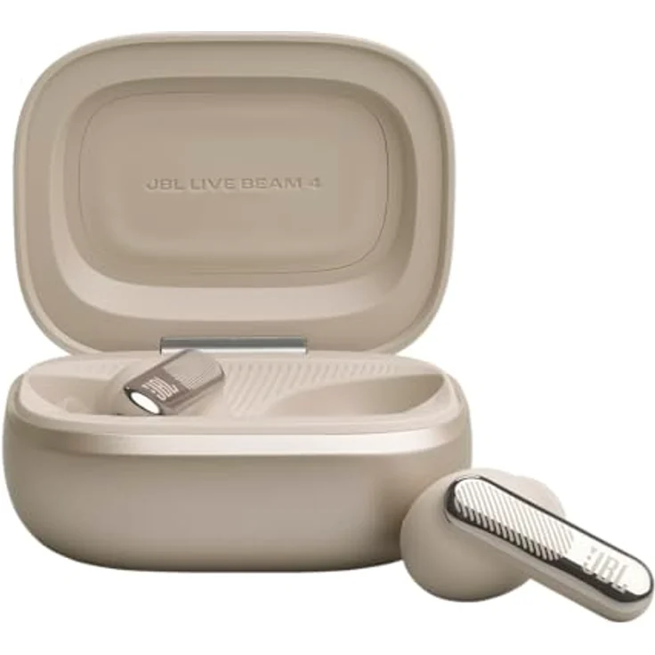 JBL Live Beam 4, Kabellose Noise-Cancelling-Ohrhörer mit Hi-Res Audio, 48 Std. Akkulaufzeit, IP55 wasserdicht, Champagner – Bild 3