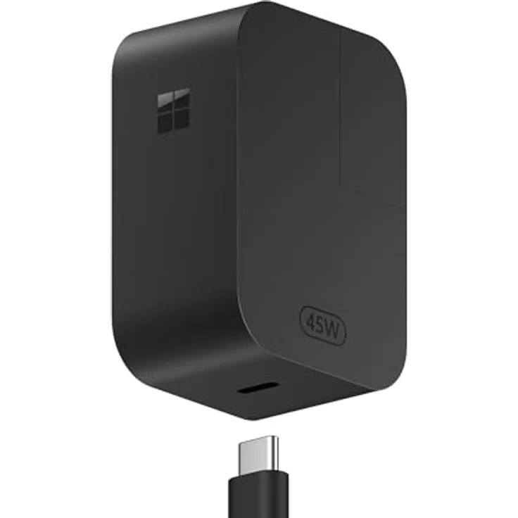 Microsoft Surface 45-Watt USB-C Netzteil, schlankes Design mit abnehmbarem Kabel und EU-Stecker – Bild 1
