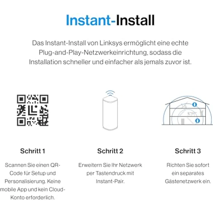 Linksys Velop Micro 7 BE5000, Dual-Band Wi-Fi 7 Mesh System (3-Pack) Router mit hoher Reichweite – Bild 3