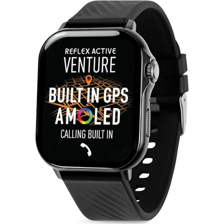 Reflex Active VENTURE 400 S XL AMOLED GPS Smartwatch mit Anruffunktion, Schwarz – Bild 1