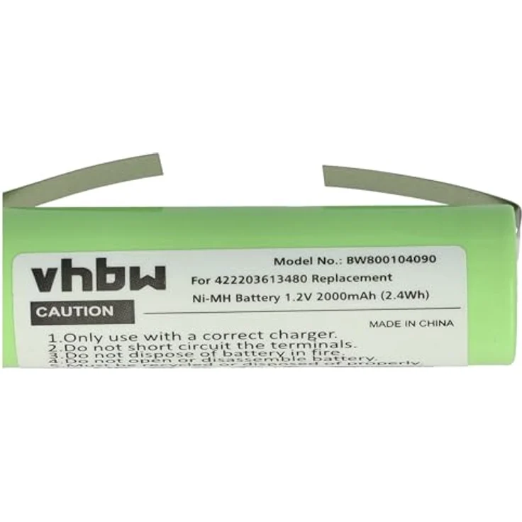 vhbw Akku kompatibel mit Philips HQ7310, Hochleistungs-NiMH Akku mit 2000 mAh und Überhitzungsschutz – Bild 5