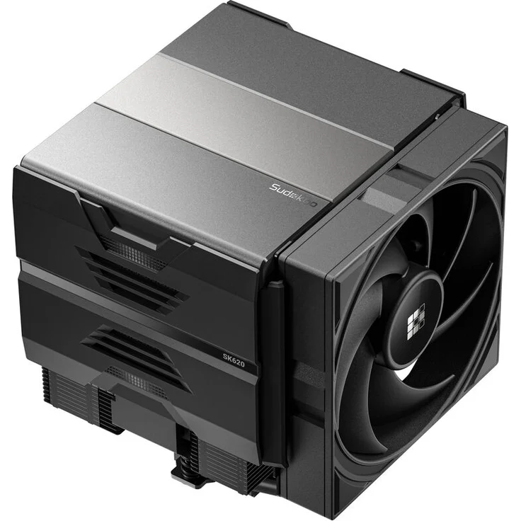 Sudokoo SK620 CPU-Kühler, Dual-Tower Design mit 2x 120 mm PWM Lüftern, 6 Heatpipes, schwarz