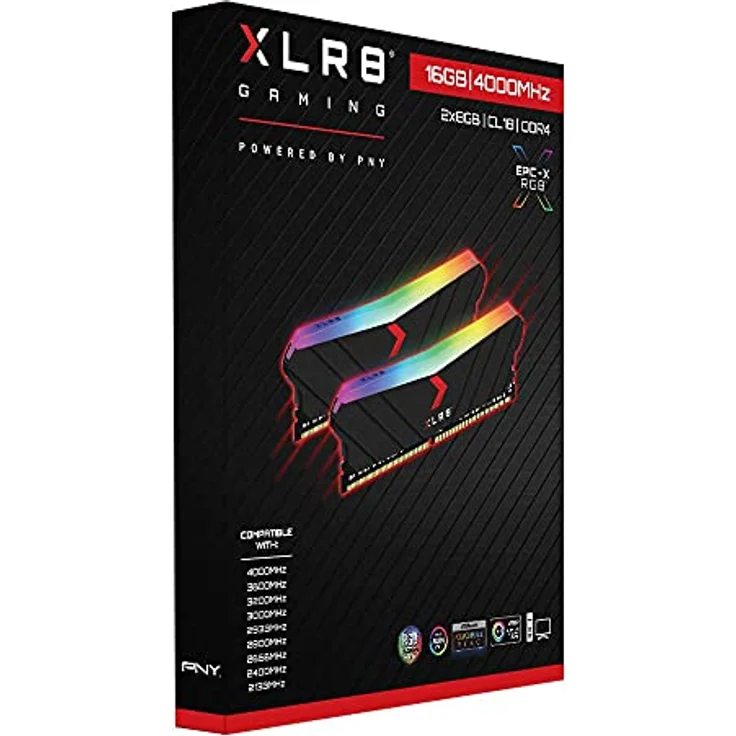 PNY XLR8 Gaming EPIC-X RGB Speichermodul 16 GB 2 x 8 GB DDR4 4000 MHz ( MD16GK2D4400018XRGB ) - Preisvergleich – Bild 3