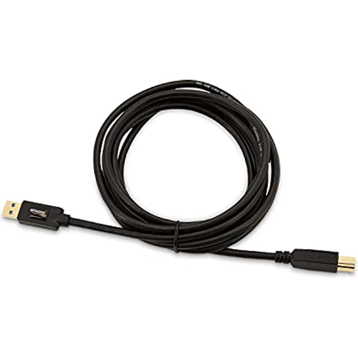 AmazonBasics HL-002571 USB-3.0-Kabel, USB-A-auf-USB-B, 2,7 m, Schwarz – Bild 4