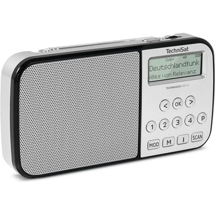 TechniSat TechniRadio RDR XL tragbares Radio silber, DAB+/UKW, Bluetooth-Audiostreaming, 6 Stunden Akkulaufzeit – Bild 4