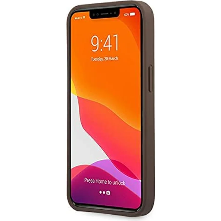 Guess GUHCP13M4GMGBR hülle für iPhone13 6,1" braun 4G Big Metal Logo – Bild 5