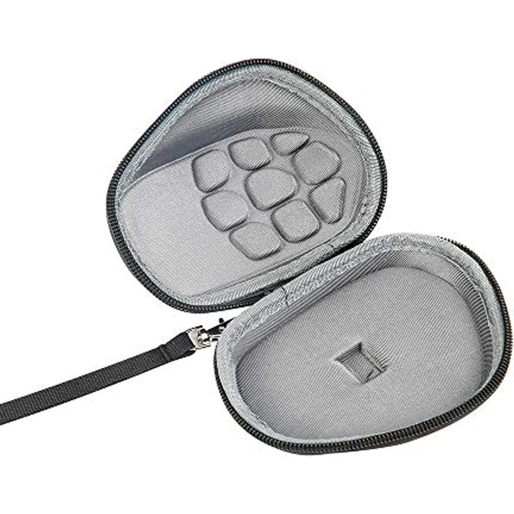 VOLOHAS Hartschalen-Schutzhülle für Logitech MX Master 2/3/3S/MX Master 4, schwarz, staub- und stoßfest, halbwasserdicht mit Gurt – Bild 2