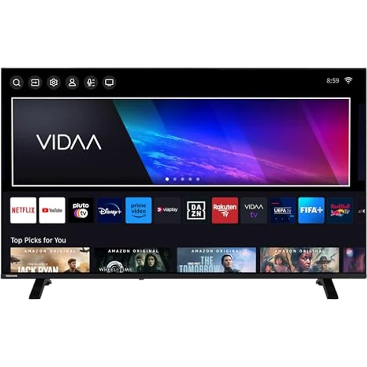 Toshiba 50QV1563DDW 50 Zoll QLED Smart TV, 4K UHD Fernseher mit Dolby Vision HDR, Triple-Tuner (DVB-C/S2/T2), Bluetooth & VIDAA Streaming Apps – Bild 2