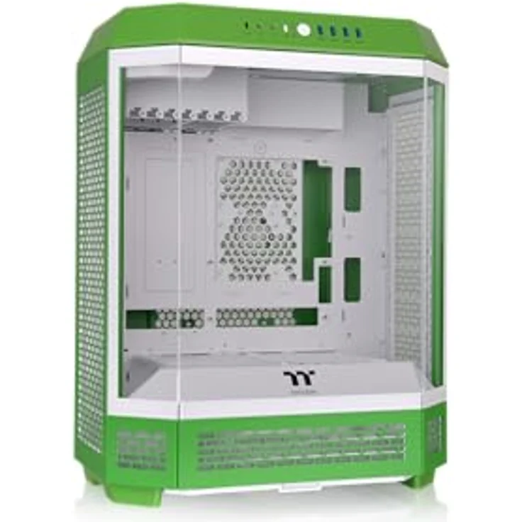 Thermaltake The Tower 600, Midi-Tower PC Gehäuse mit 3x Tempered Glass, geeignet für ATX/mATX/Mini-ITX, hellgrün – Bild 1