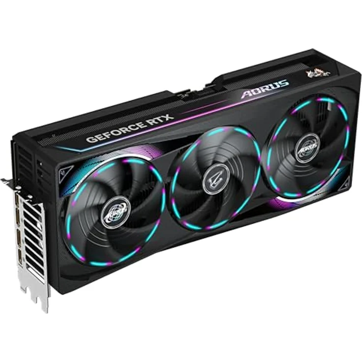 Gigabyte AORUS GeForce RTX 5090 Master 32G Grafikkarte - 32 GB GDDR7, PCI-E 5.0, 2655MHz Kernfrequenz, RGB Halo, GV-N5090AORUS M-32GD – Bild 5