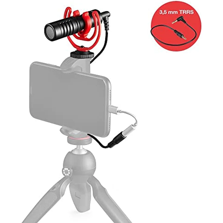 JOBY JB01643-BWW Wavo mobiles Kompaktmikrofon für Kamera-Zubehörschuh mit erschütterungsdämpfender Halterung von Rycote und Fell-Windschutz, für Smartphone, CSC, Camcorder, Mikrofon Handy, YouTube – Bild 4