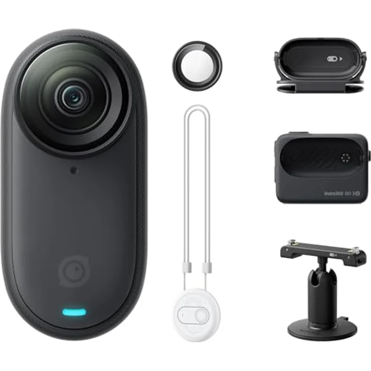 Insta360 GO 3S Standard Edition Midnight Black 128GB, Ultrakompakte Action-Kamera mit magnetischem Design und 2,7K Videoaufnahme - Preisvergleich – Bild 1