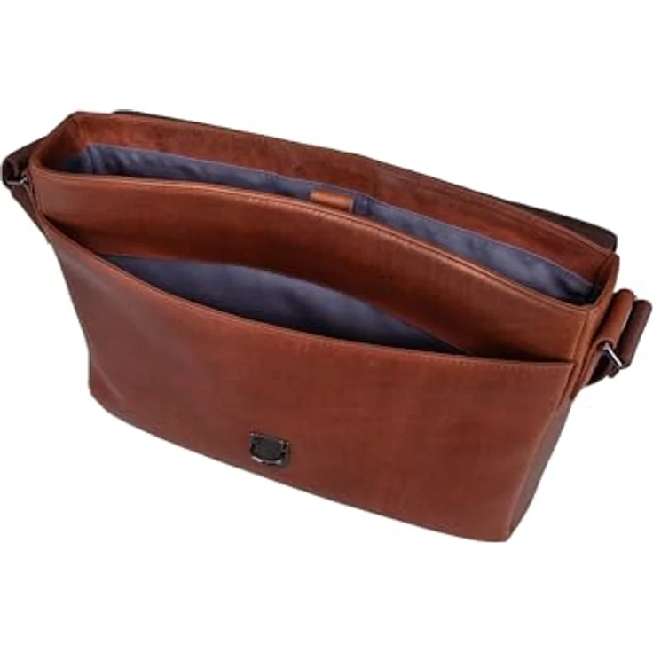 Joop! Cerratano Janis Messenger, Leder Tasche für Laptops bis 35 cm, braun – Bild 5