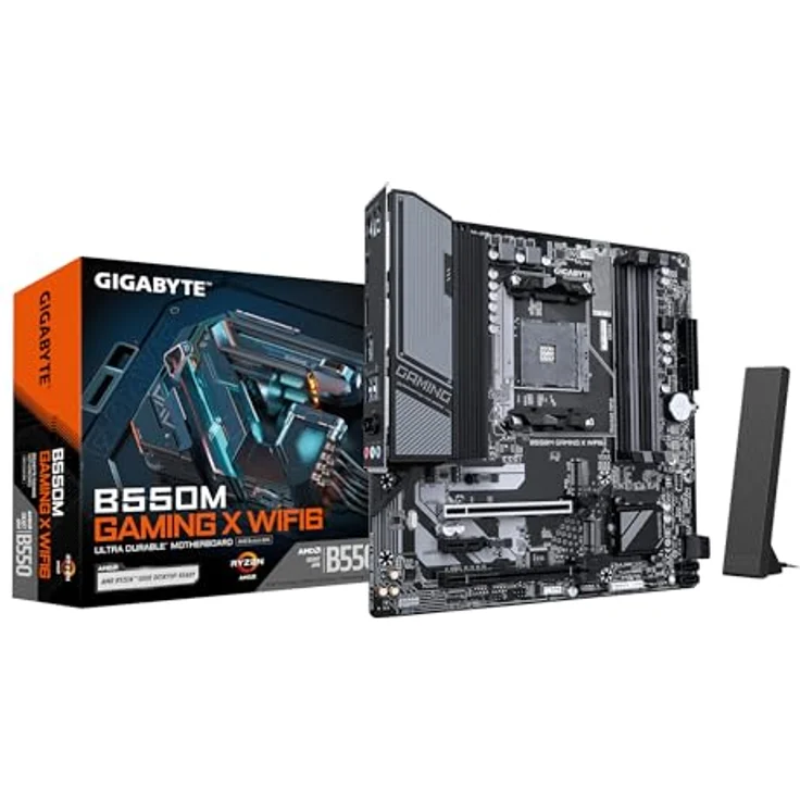 Gigabyte B550M Gaming X WIFI6 Mainboard - AMD Ryzen 5000 Prozessoren, Wi-Fi 6, 1 GbE LAN, USB 3.2 Gen 1 – Bild 1
