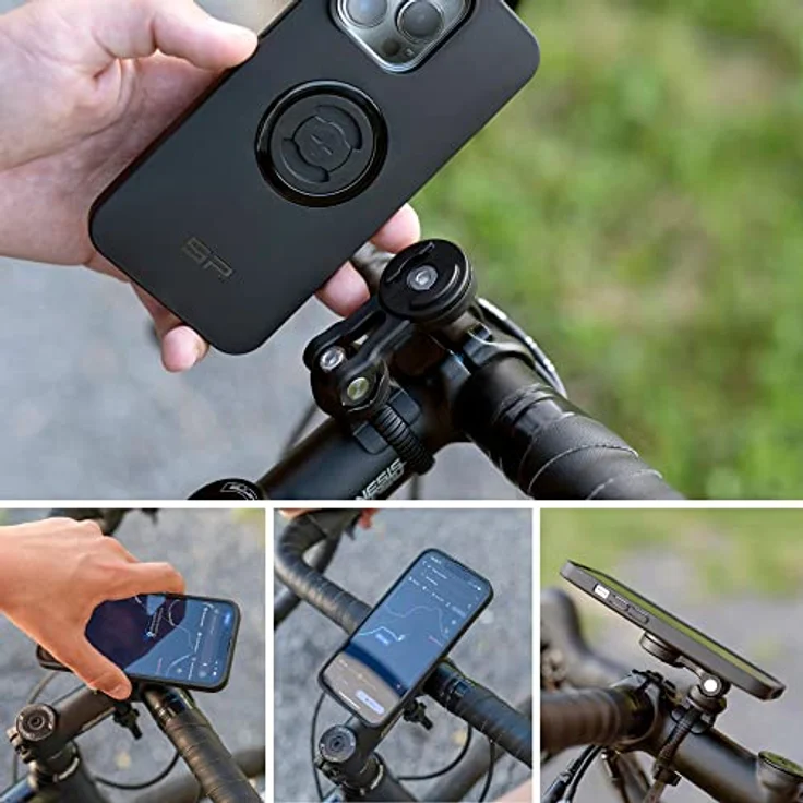 Sp Connect Phone Clamp, Smartphone Halterung für Universal Fahrradhaltung, Schwarz – Bild 5