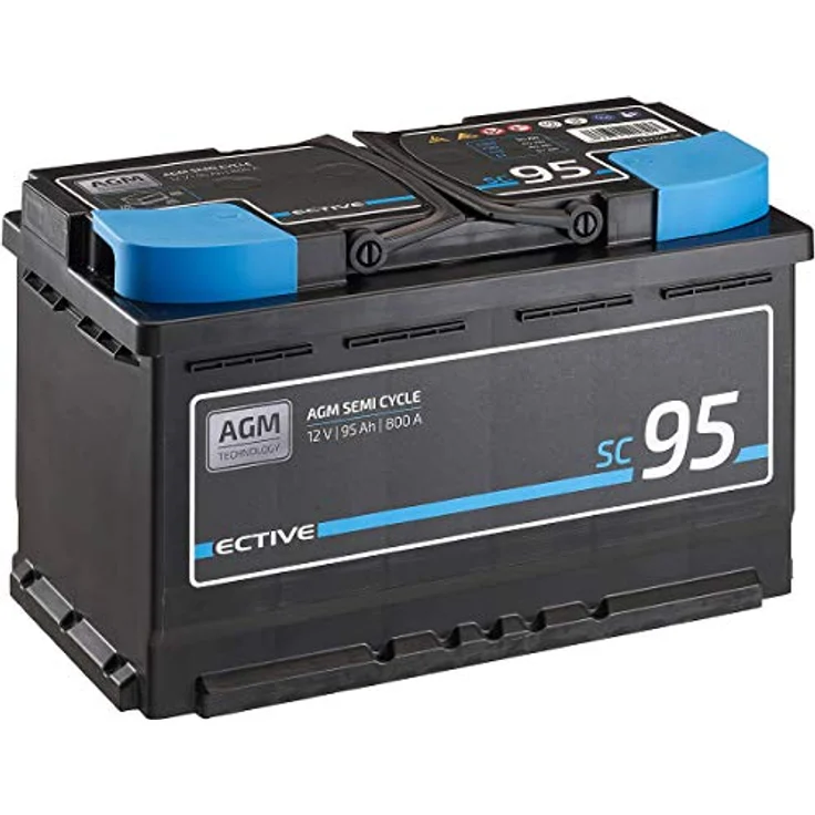 ECTIVE ECTIVE Semi Cycle SC95 AGM, 95Ah Versorgungsbatterie für Camper und Boote, 12 V – Bild 1