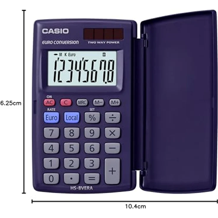 Casio HS-8VERA Taschenrechner Dunkelblau – Bild 2