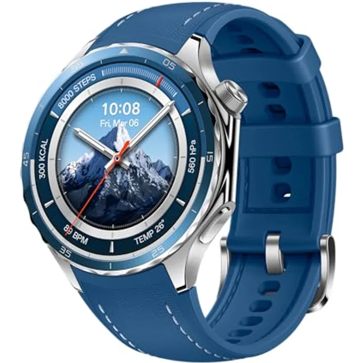 OPPO Watch X2, Smartwatch mit AMOLED-Display, 3,8 cm (1,50 Zoll), Bluetooth 5.2, GPS, NFC, 120 Stunden Laufzeit, 32 GB ROM [Italienische Version]