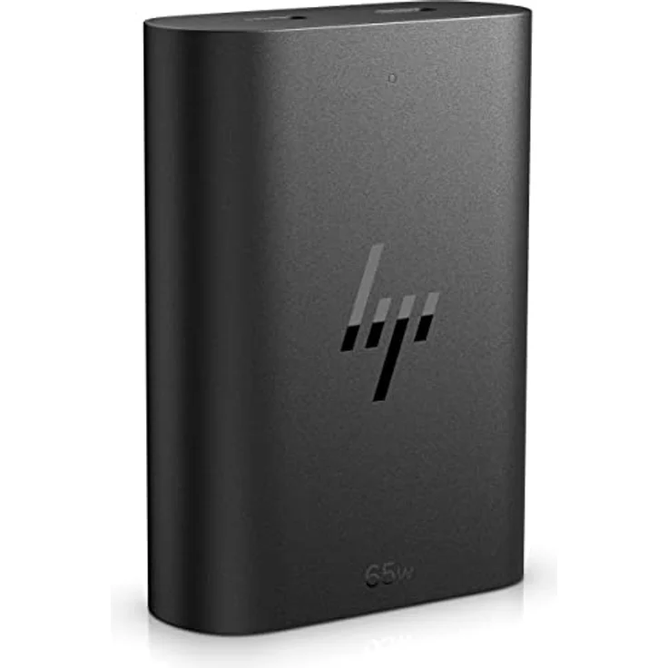 HP USB-C 65W GaN Laptop Charger EMEA-INT, kompaktes Notebook Netzteil mit zwei USB-C Anschlüssen, Schwarz – Bild 3