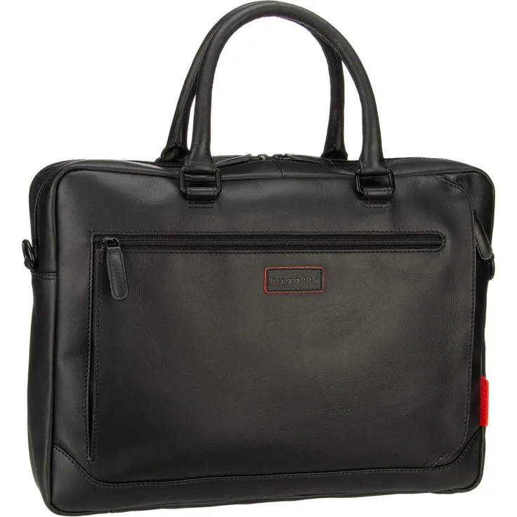 bugatti Aktentasche Clark Briefcase, Rindleder in markantem Design