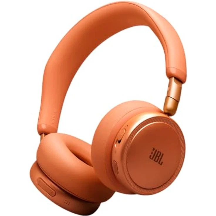 JBL Live 680NC, Kabellose On‑Ear‑Kopfhörer mit Adaptivem Noise Cancelling, Spatial Sound, Sprachsteuerung und JBL Pure Bass, Orange – Bild 1
