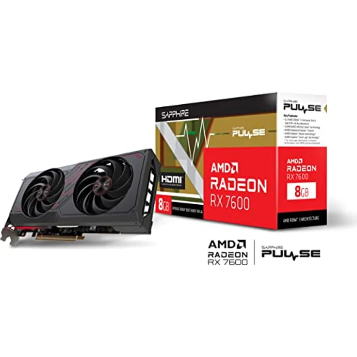 Sapphire Pulse AMD Radeon™ RX 7600 Gaming 8GB GDDR6 HDMI/Triple DP – Bild 3