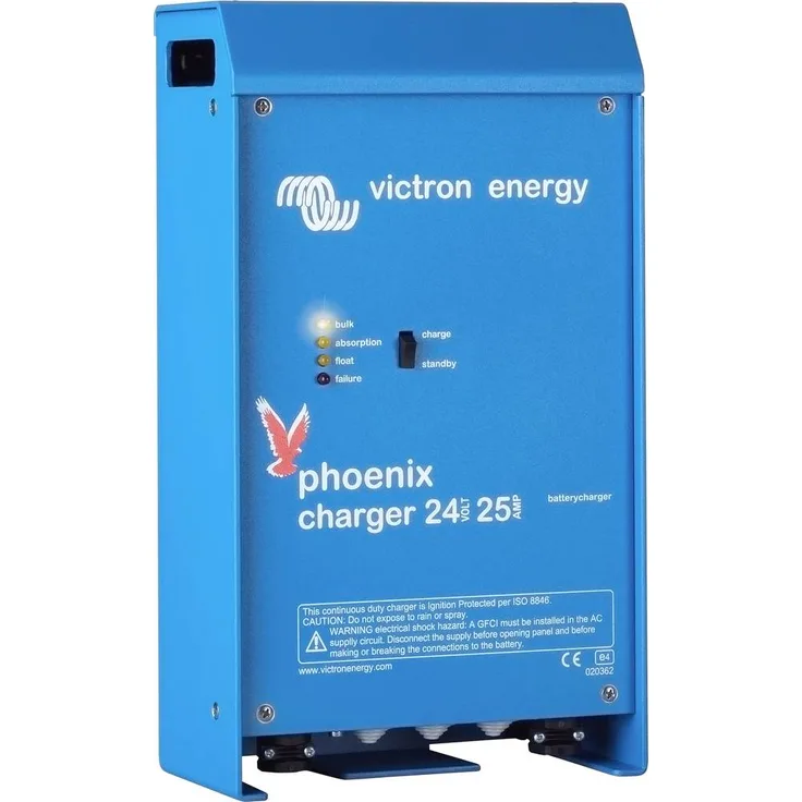Victron Energy Bleiakku-Ladegerät Phoenix Smart 24/25 (2), 24V mit 25A Ladestrom, Bluetooth-fähig, 2 Ausgänge für zwei Batteriebänke