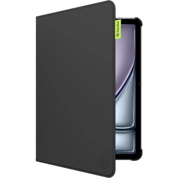 Gecko Covers Tablet Hülle aus Kaktusschale für iPad Air 11 (2025) / iPad Air (2024) - Schlaf/Wach Funktion - Schwarz, robuster Schutz, leicht und wasserabweisend